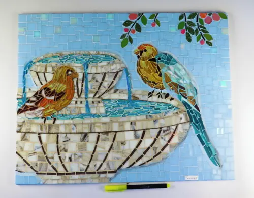 Quadro em Mosaico Pássaros