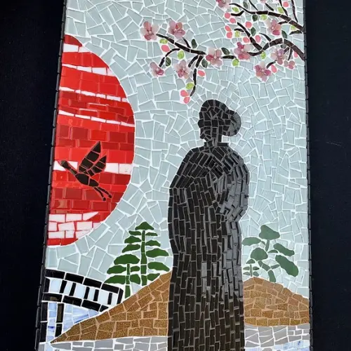 Quadro em Mosaico Sol Nascente