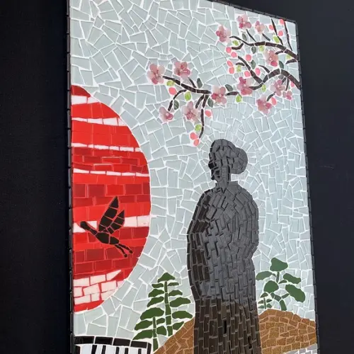 Quadro em Mosaico Sol Nascente