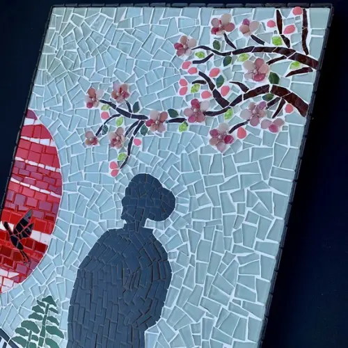 Quadro em Mosaico Sol Nascente