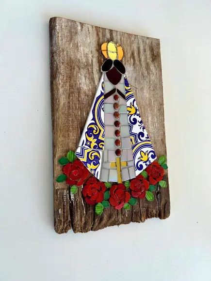 Quadro Nossa Senhora Aparecida em Mosaico