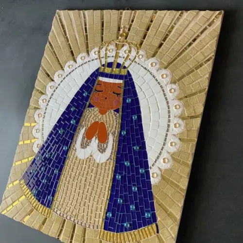 Quadro Nossa Senhora Aparecida em Mosaico
