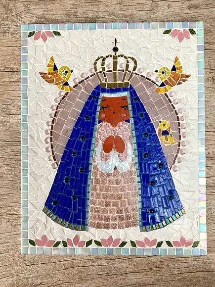 Quadro Nossa Senhora Aparecida em Mosaico