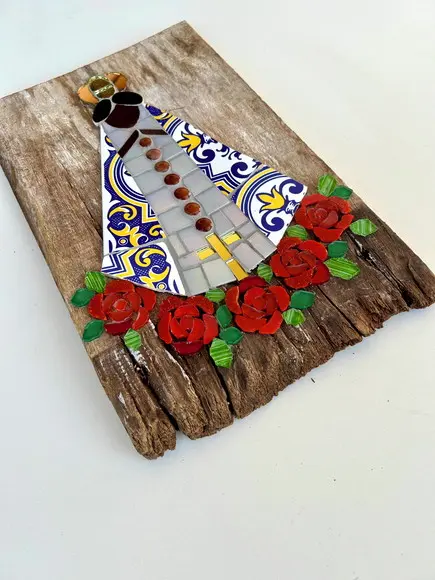 Quadro Nossa Senhora Aparecida em Mosaico