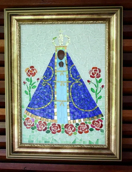 Quadro Nossa Senhora Aparecida em Mosaico