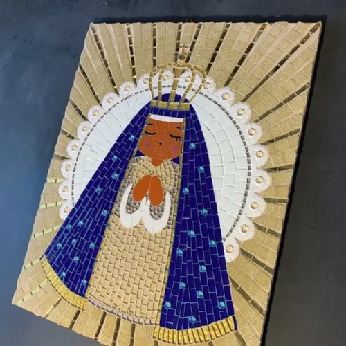Quadro Nossa Senhora Aparecida em Mosaico