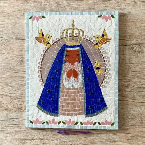 Quadro Nossa Senhora Aparecida em Mosaico