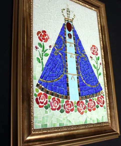 Quadro Nossa Senhora Aparecida em Mosaico
