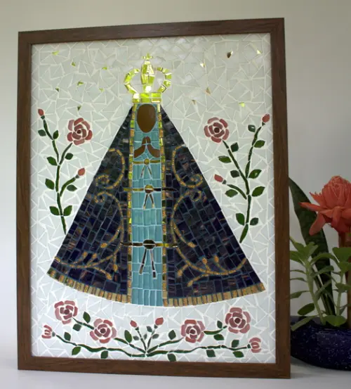 Quadro Nossa Senhora Aparecida em Mosaico