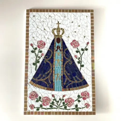 Quadro Nossa Senhora Aparecida em Mosaico Área Externa
