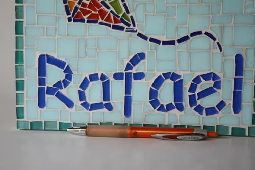 Quadro para Maternidade Pipa em Mosaico