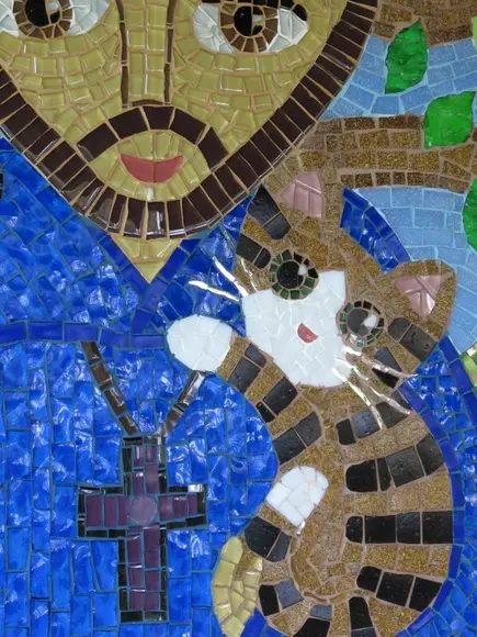 Quadro São Francisco em Mosaico