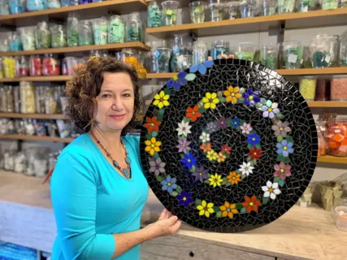Tampo de Mesa em Mosaico