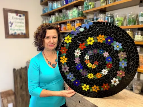 Tampo de Mesa em Mosaico