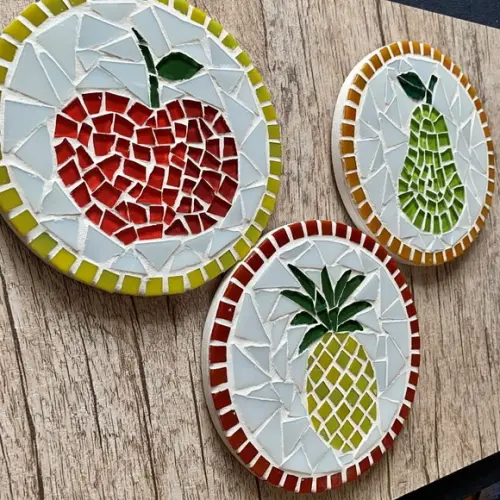 Trio de Quadrinhos para Cozinha Frutas