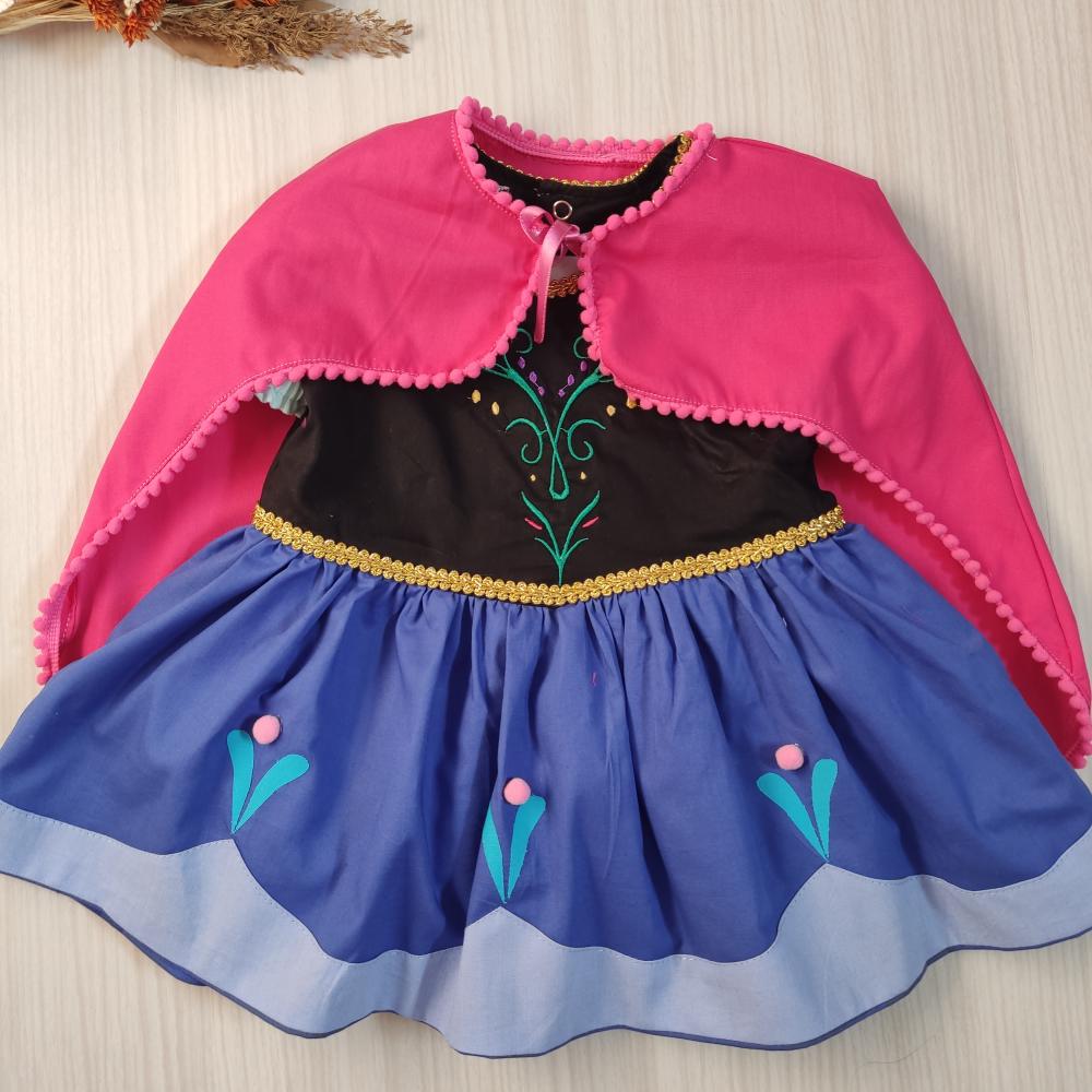 Vestido Anna Frozen infantil