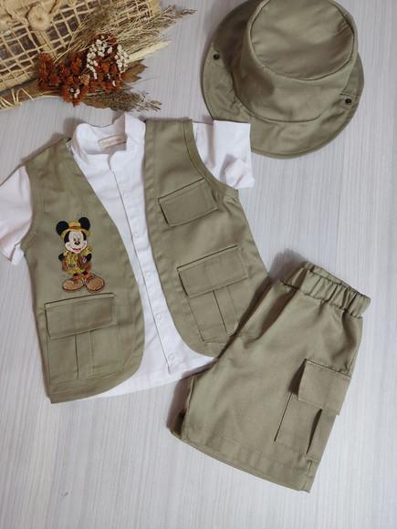 Macacão Mickey safari