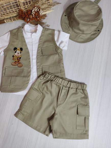 Macacão Mickey safari
