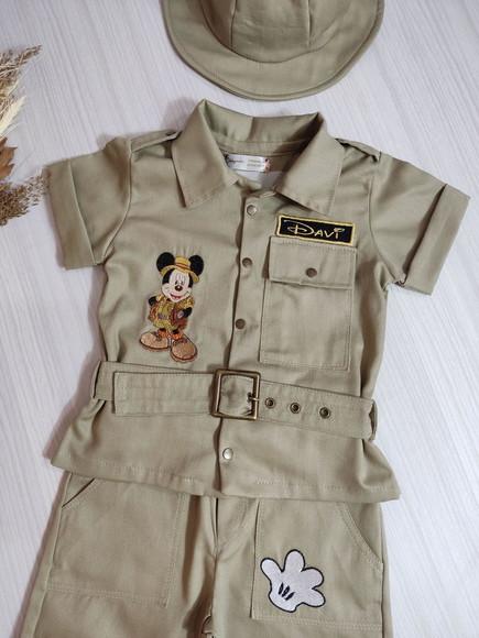 Macacão Mickey safari