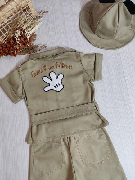 Macacão Mickey safari