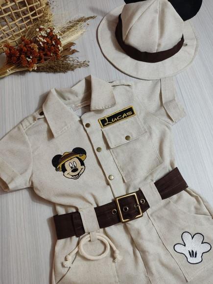 Macacão Mickey safari