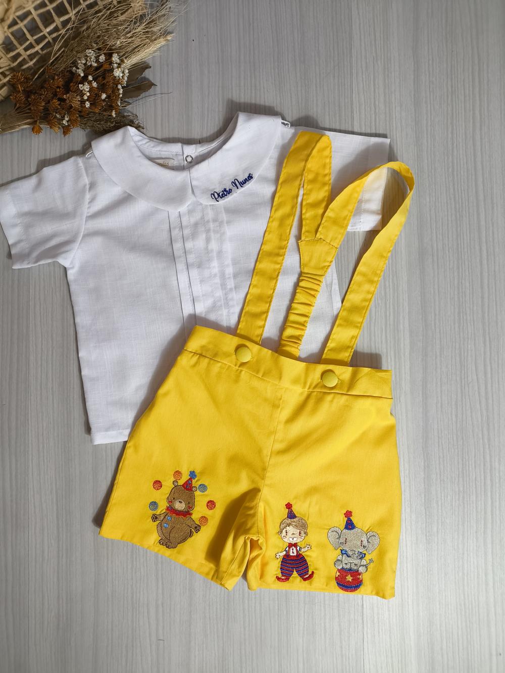 Roupa Jardineira Circo