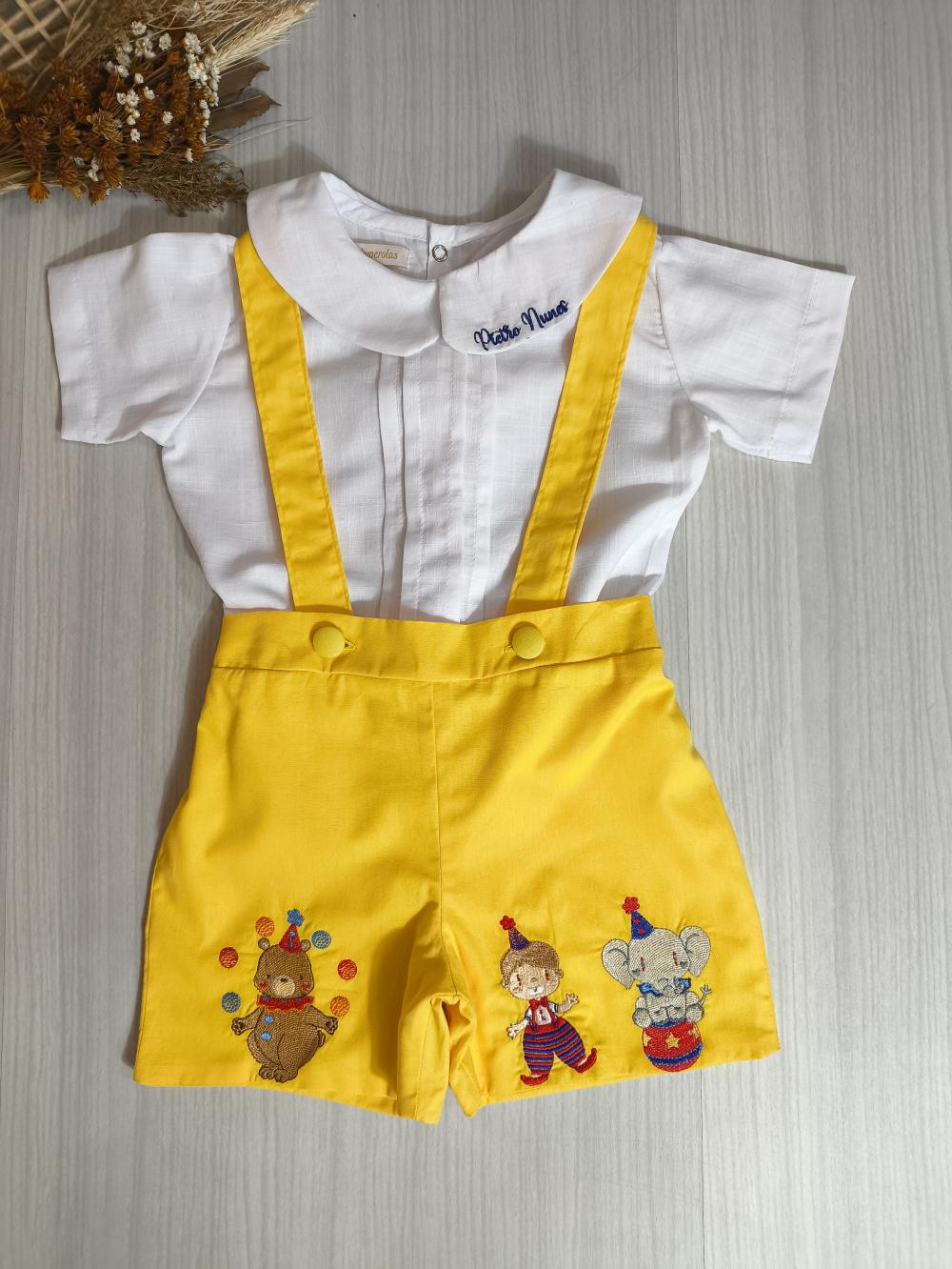 Roupa Jardineira Circo