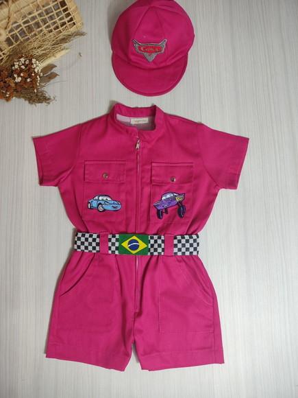 Macacão Carros Disney Menina