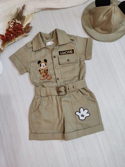 Macacão Safari Mickey