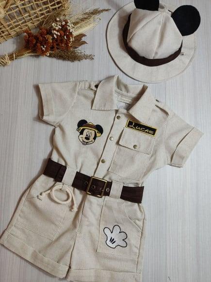 Macacão Safari Mickey