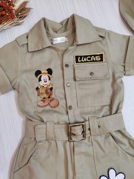 Macacão Safari Mickey