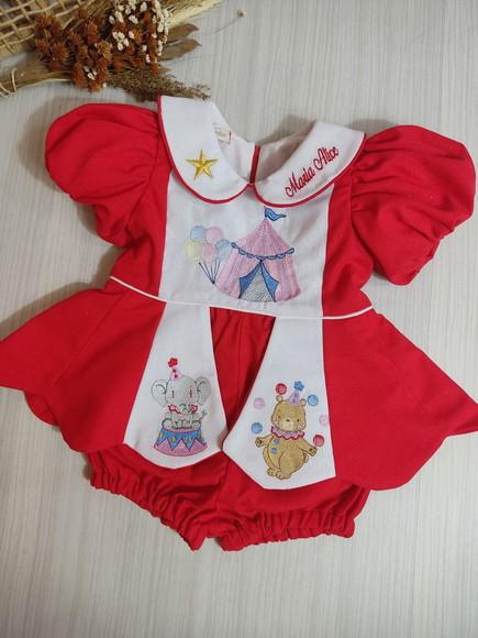 Romper Bombacha Circo Menina