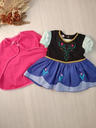 Vestido Anna Frozen infantil