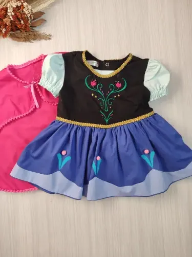Vestido Anna Frozen infantil