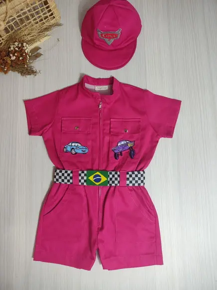 Macacão Carros Disney Menina