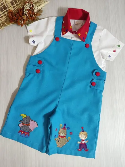 Roupa Jardineira Circo Dumbo