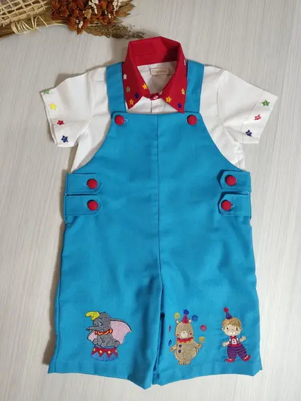 Roupa Jardineira Circo Dumbo