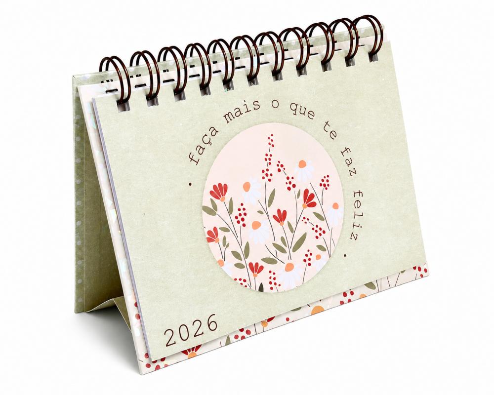 Calendário A6 (horizontal) de Mesa 2026