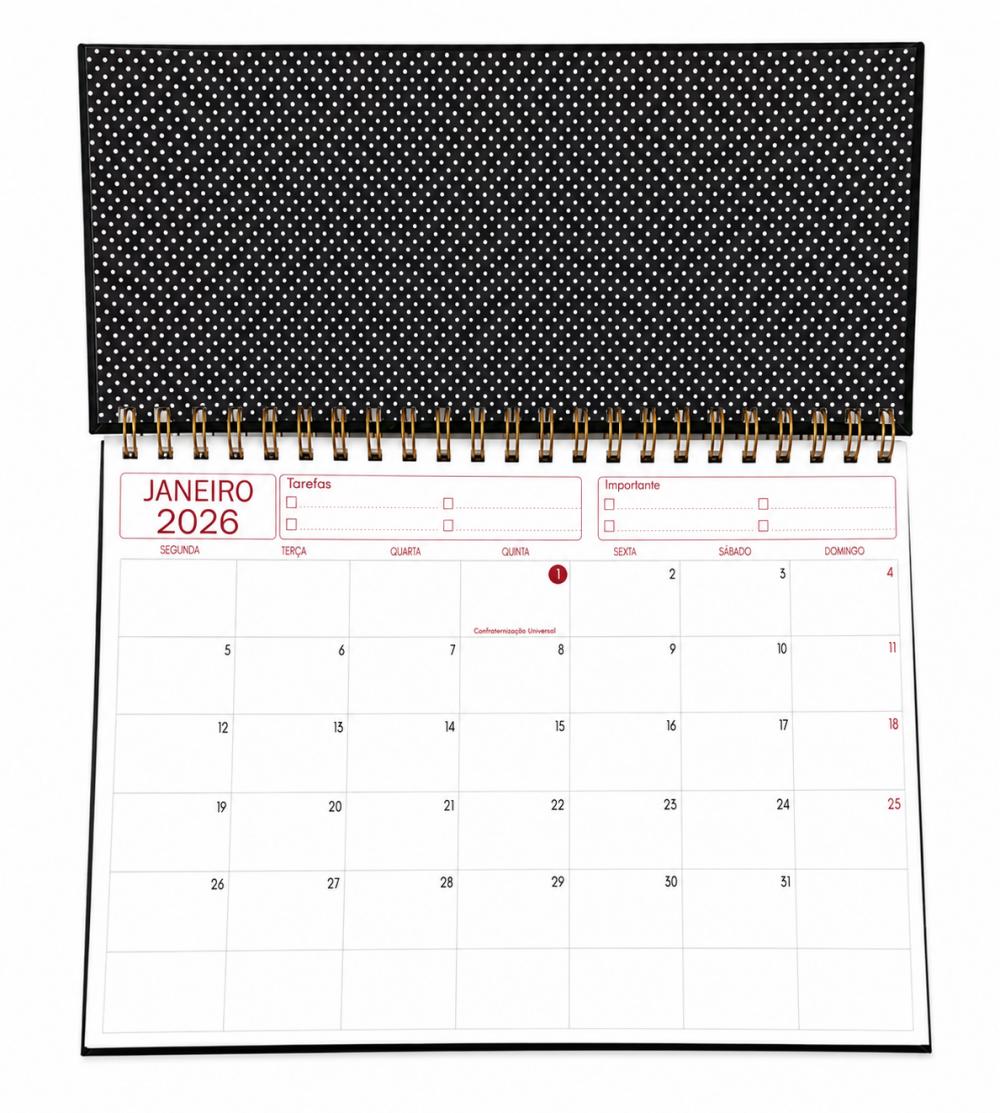 Caderno Planejamento Mensal Personalizado 2026