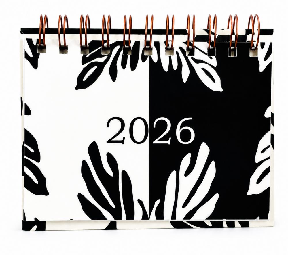 Calendário A6 (horizontal) de Mesa 2026