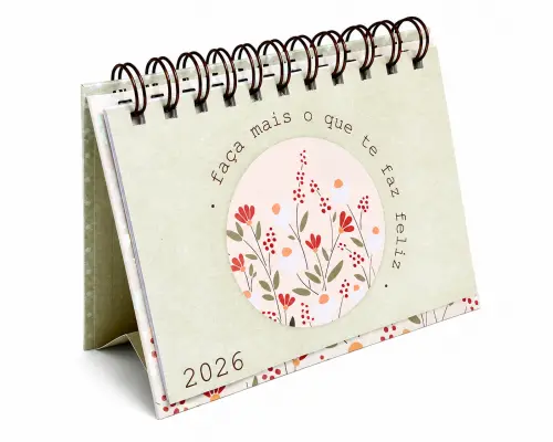Calendário A6 (horizontal) de Mesa 2026