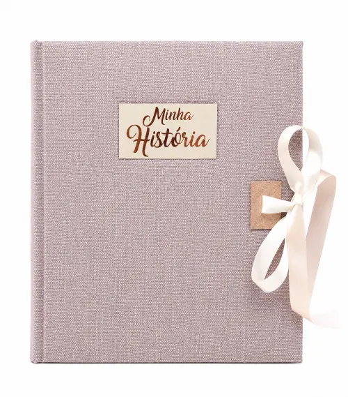 Álbum De Fotos Personalizado Em Tecido Sintético