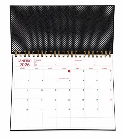 Caderno Planejamento Mensal Personalizado 2026