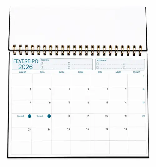Caderno Planejamento Mensal Personalizado 2026