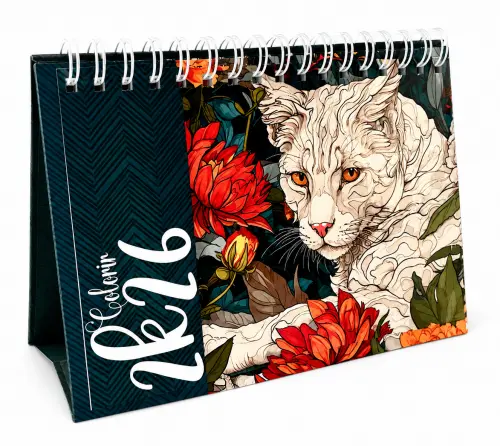 Calendário A5 Coloring de Mesa 2026