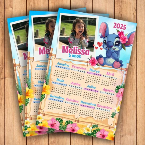 Calendário Stitch 2026 (imã de Geladeira)