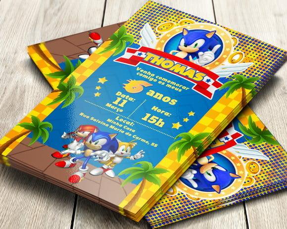 Convite Digital Sonic
