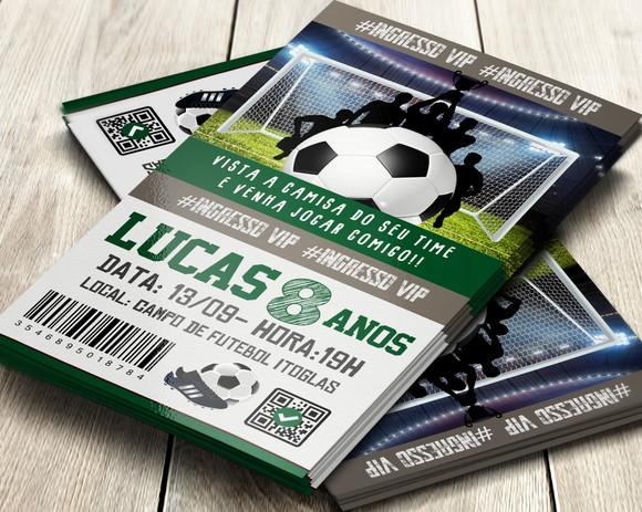 Convite Impresso Futebol