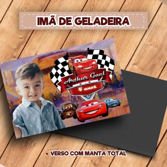 Imã de Geladeira Personalizado Carros Mcqueen