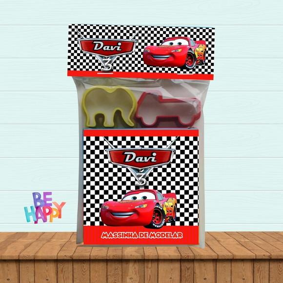 Kit Massinha de Modelar Carros Mcqueen